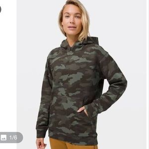 Lululemon All Yours Hoodie Sweatshirt Heritage Camo Green